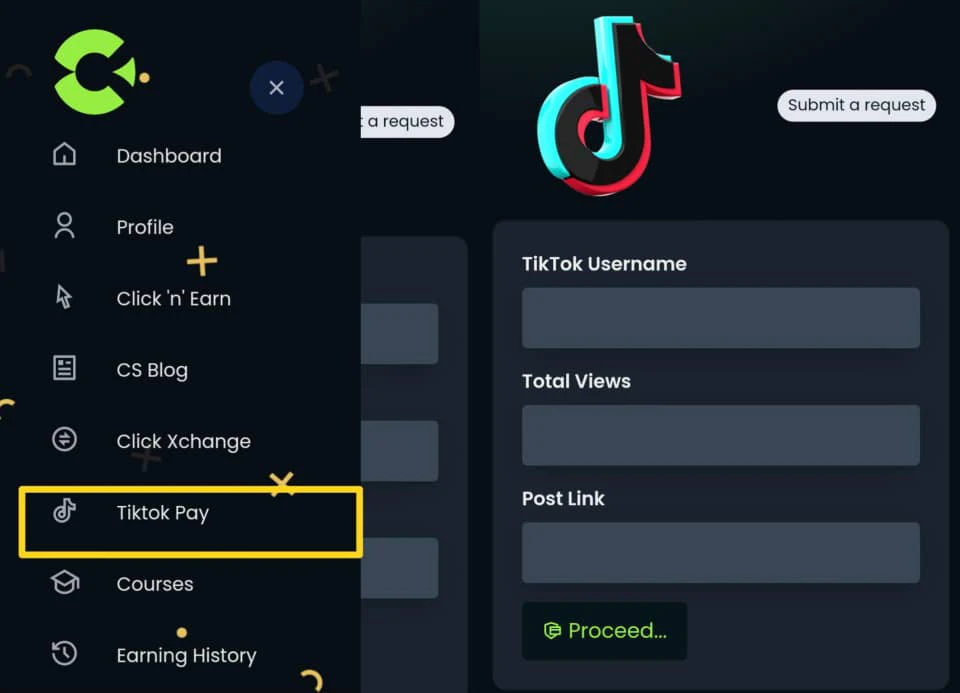 Clicksense tiktok pay 