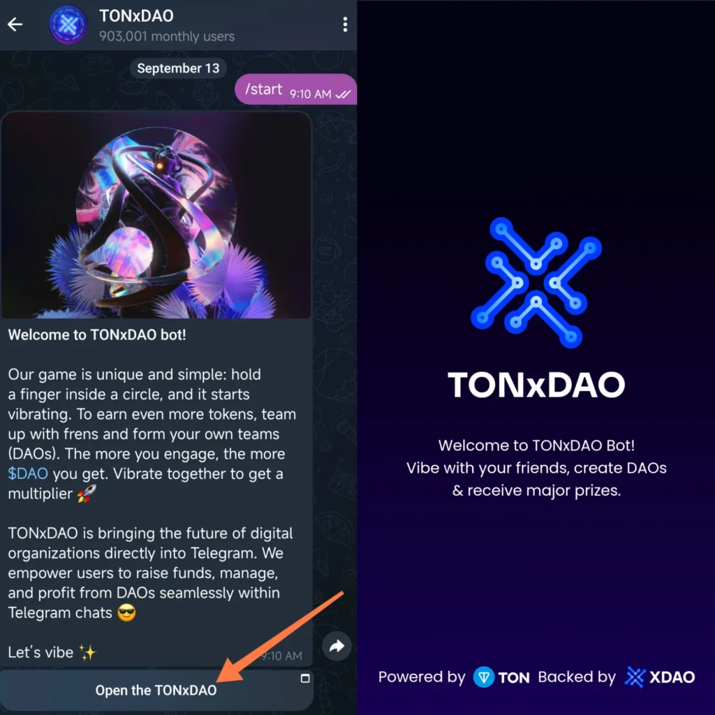 Tonxdao telegram mining 