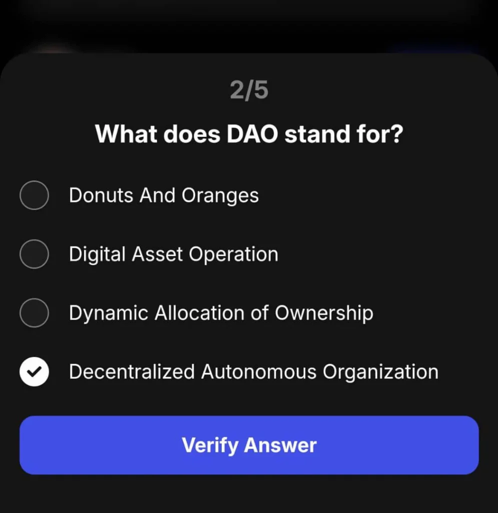 What does DAO stand for? 