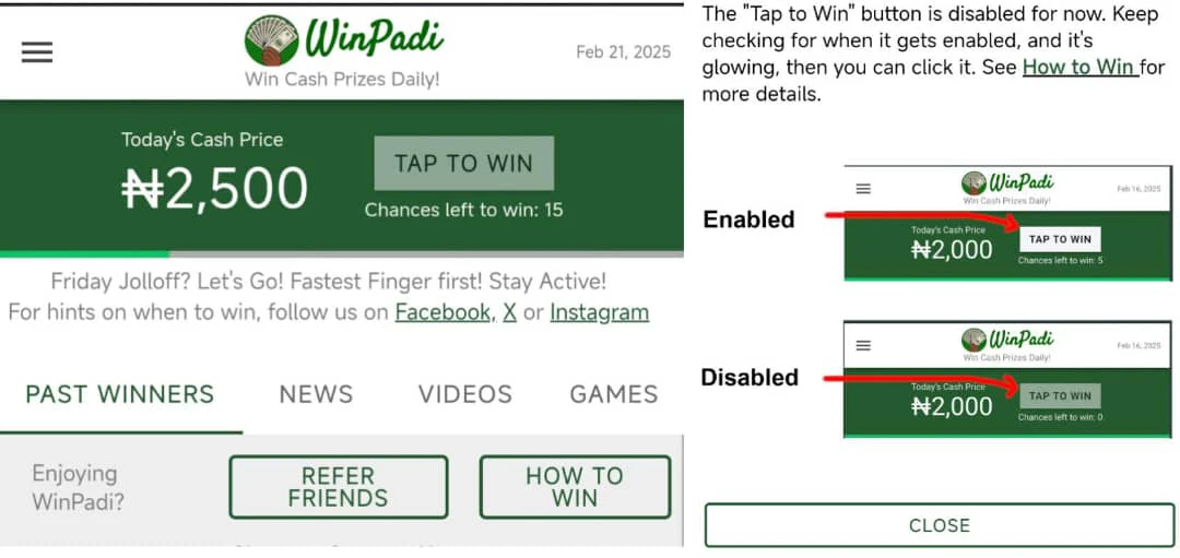 How to earn on WinPadi