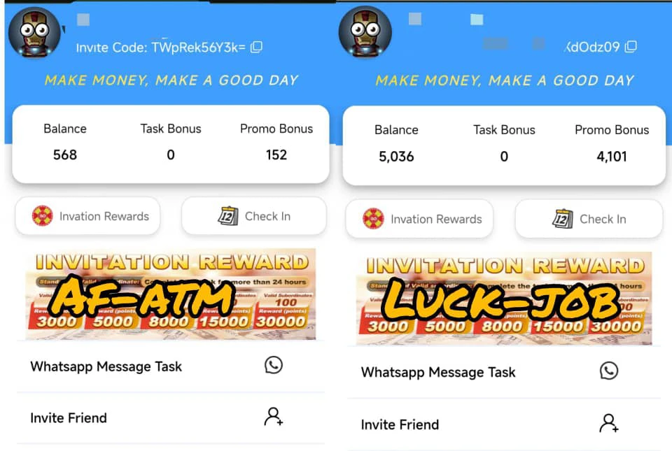 Af-atm vs luck-job 