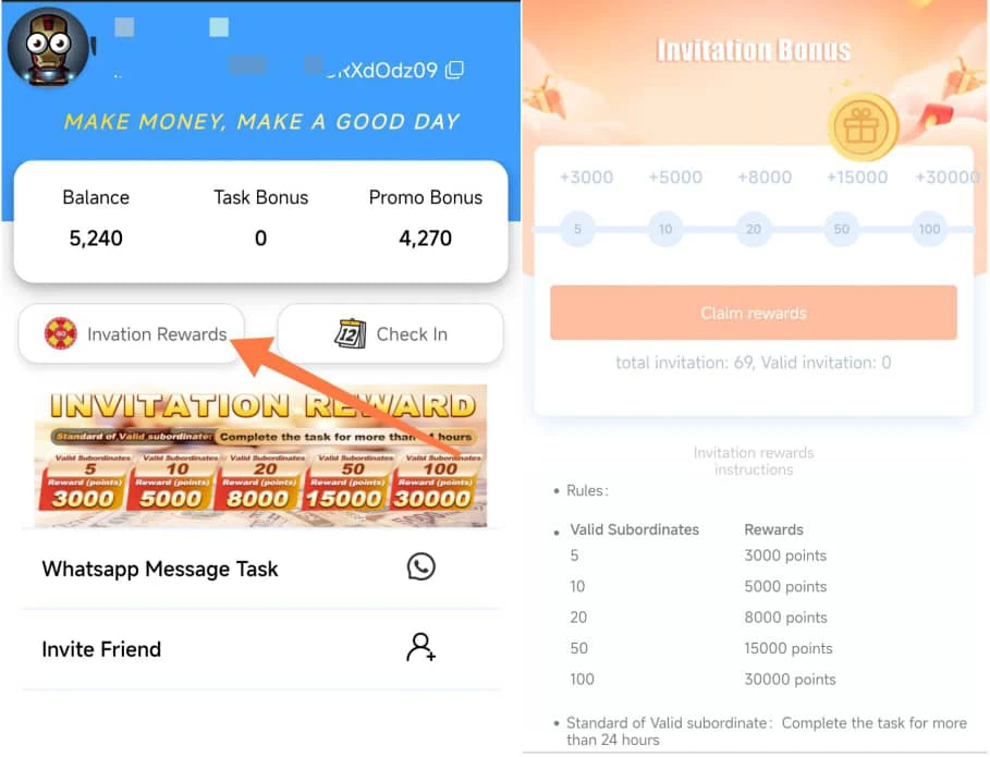 Invitation Rewards 