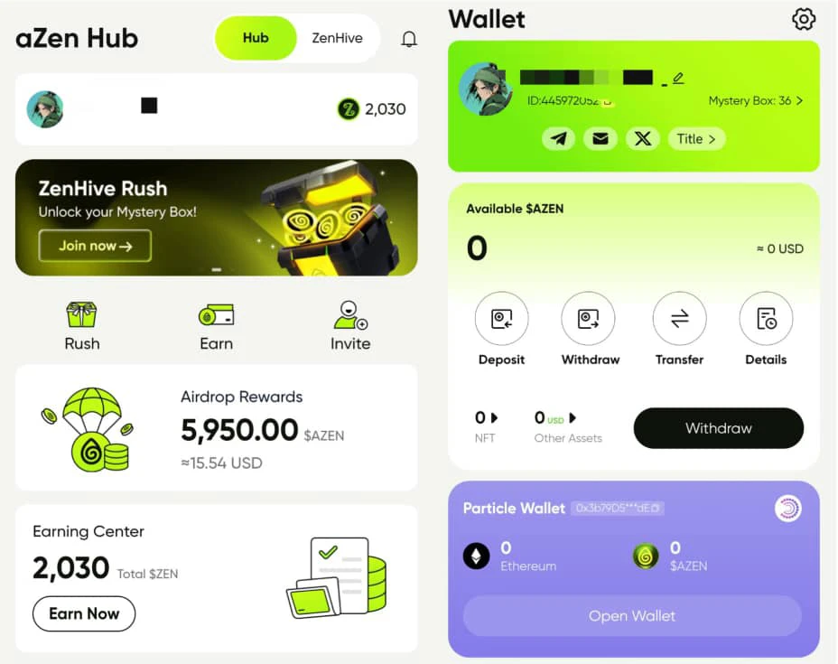 Azenhub Airdrop claim process 