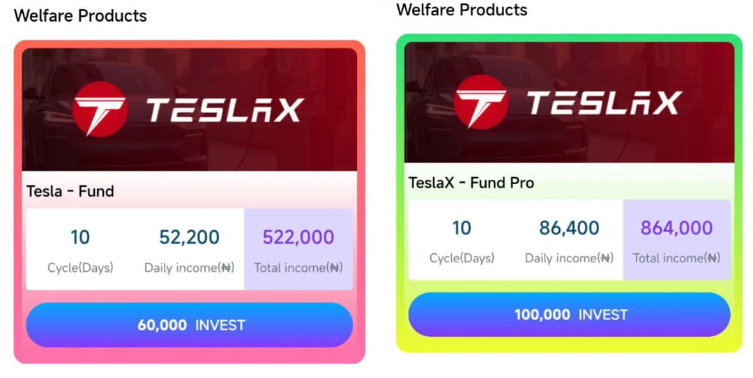 TeslaX welfare products 