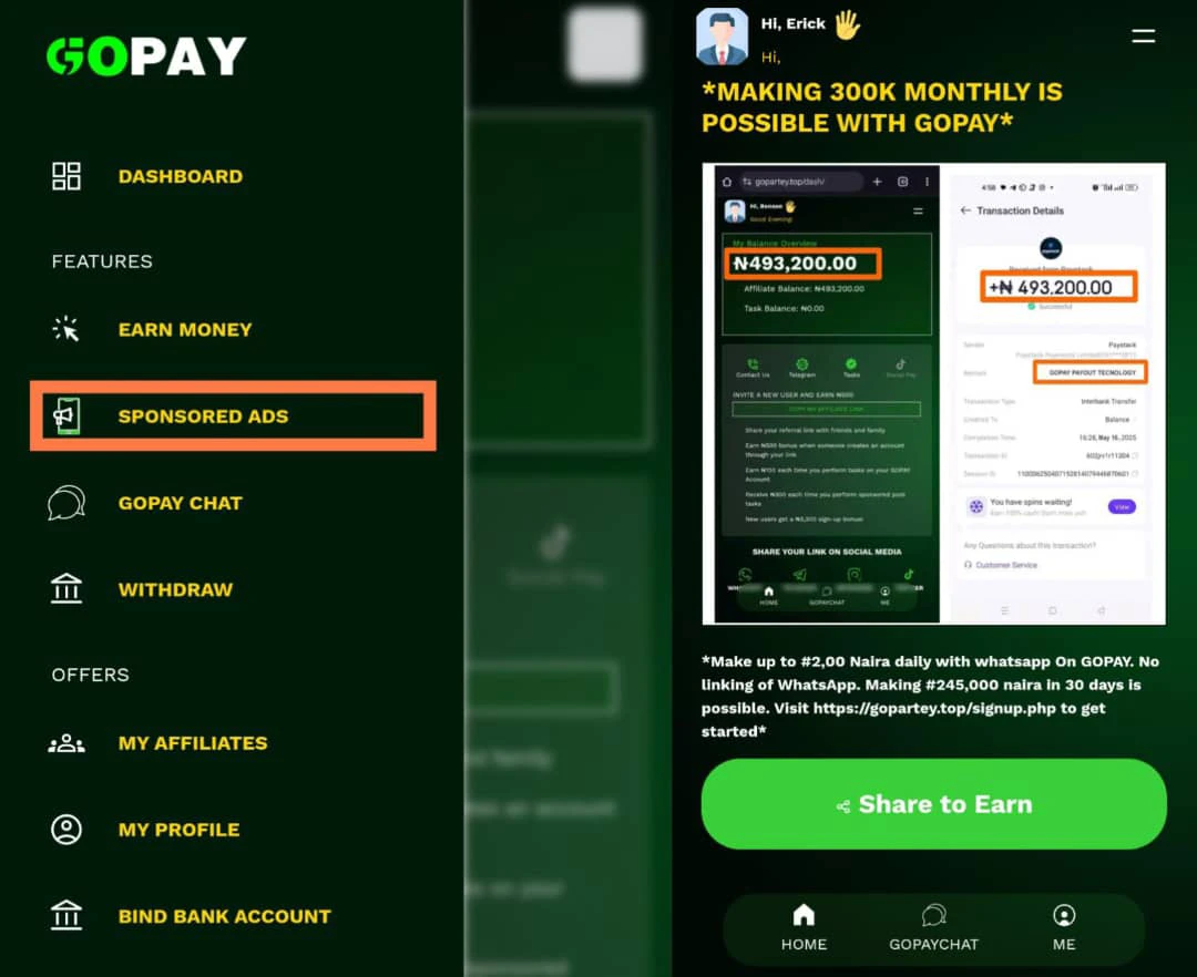 Gopartey.top earning methods 