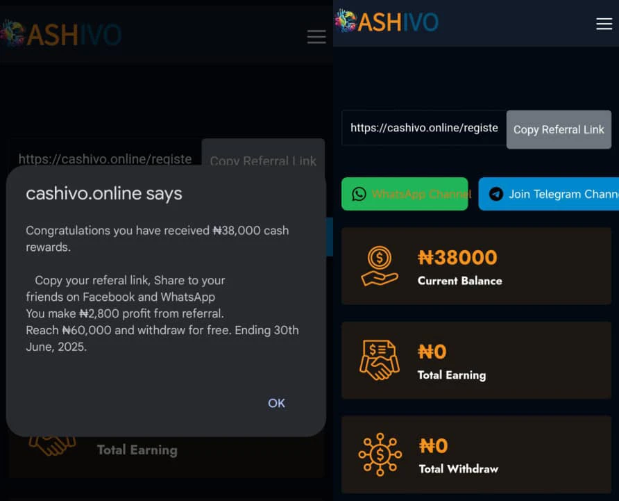 Is cashivo.online legit