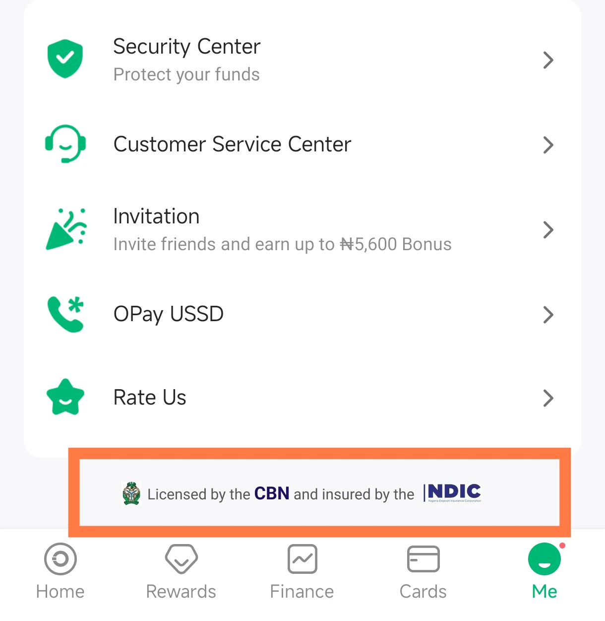 Opay licensed by CBN and Deposits Insured 