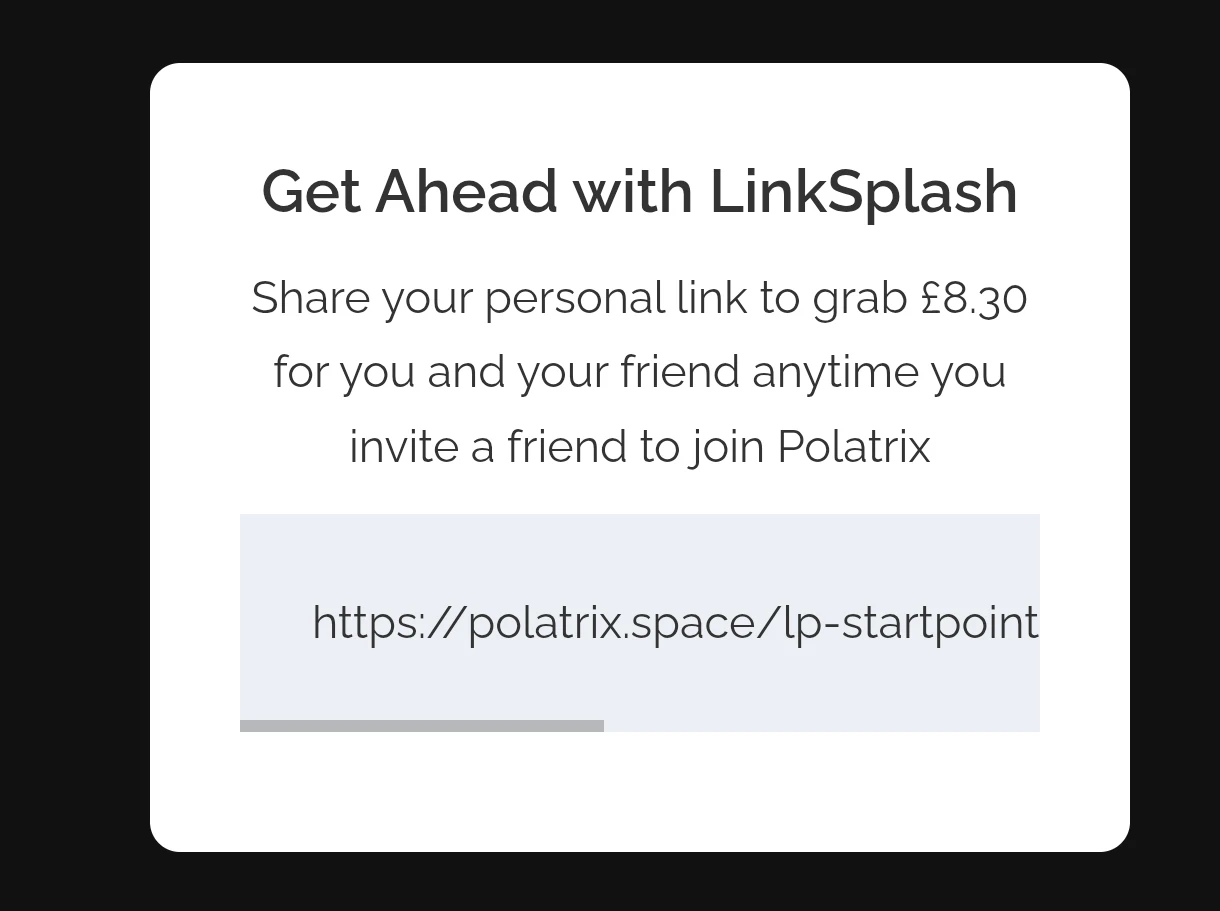 How polatrix referral program works