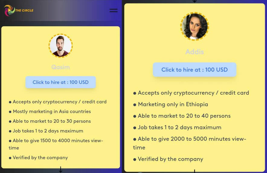 How to hire a marketer on the circle 