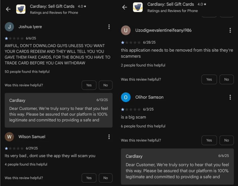 Cardlaxy reviews 