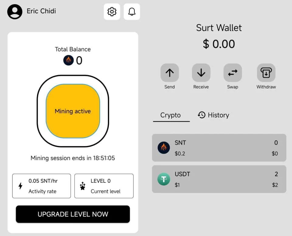 Surt Network app