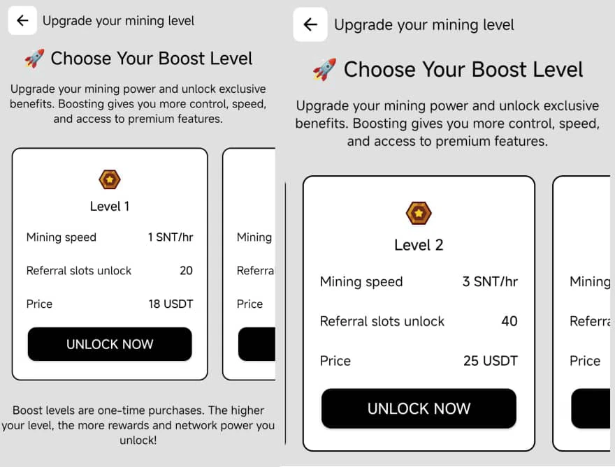 How to upgrade level on Surt Network 