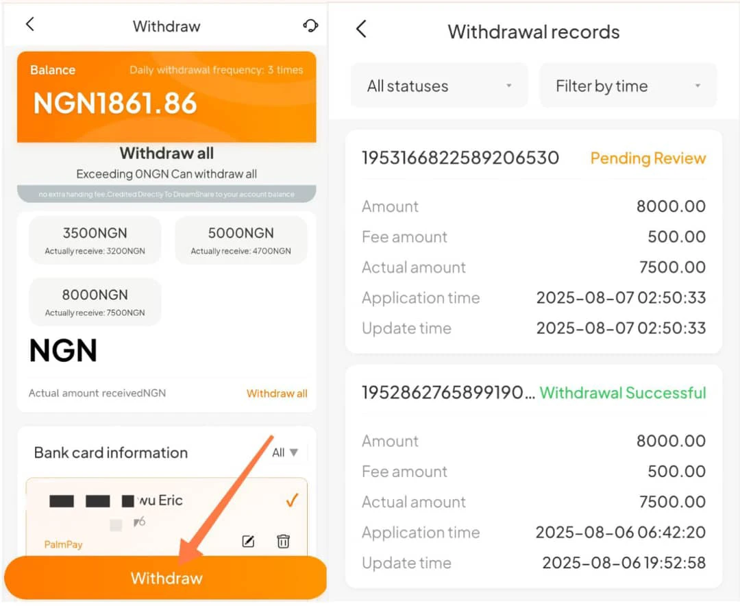 Taskwill.vip withdrawal 