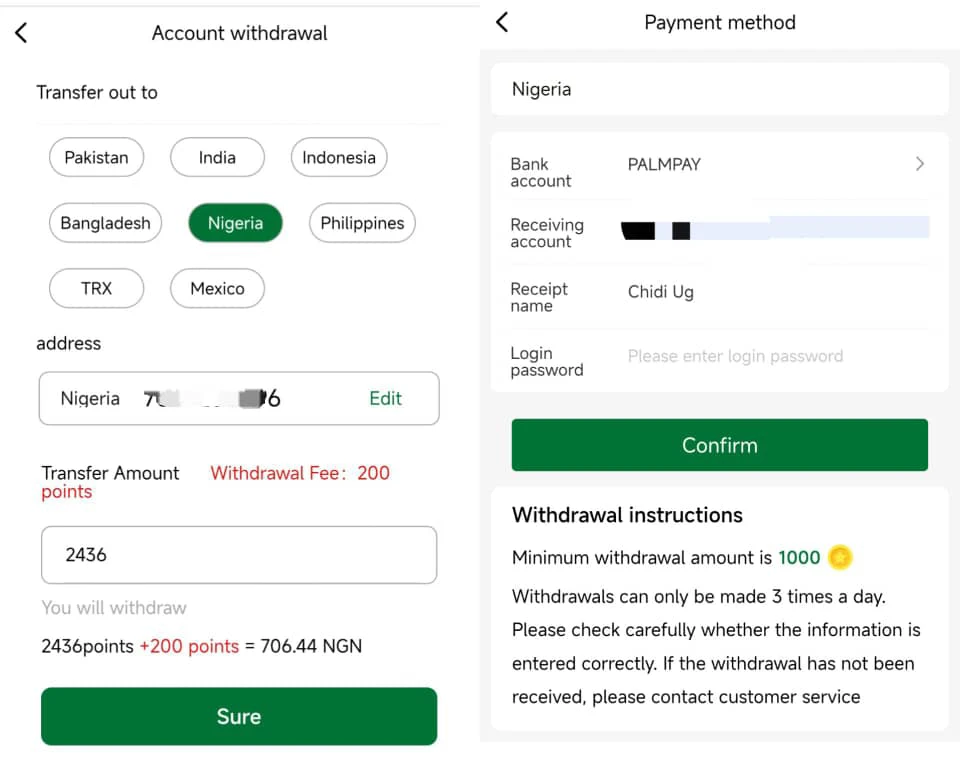 How to withdraw from task33 
