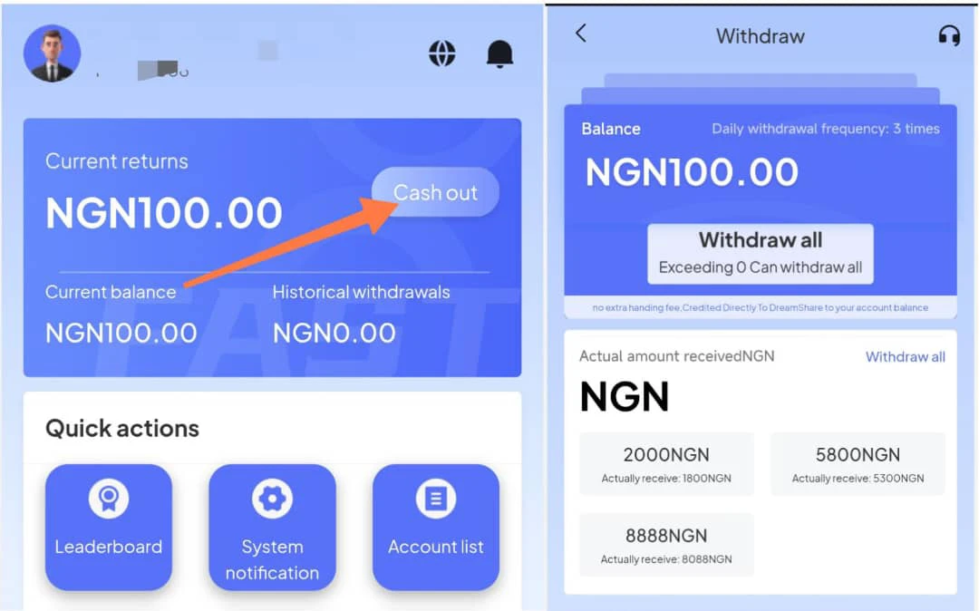 How to withdraw from premio7.com