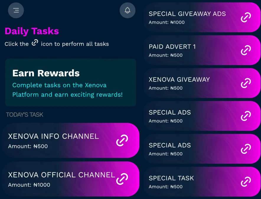 Xenova daily tasks 