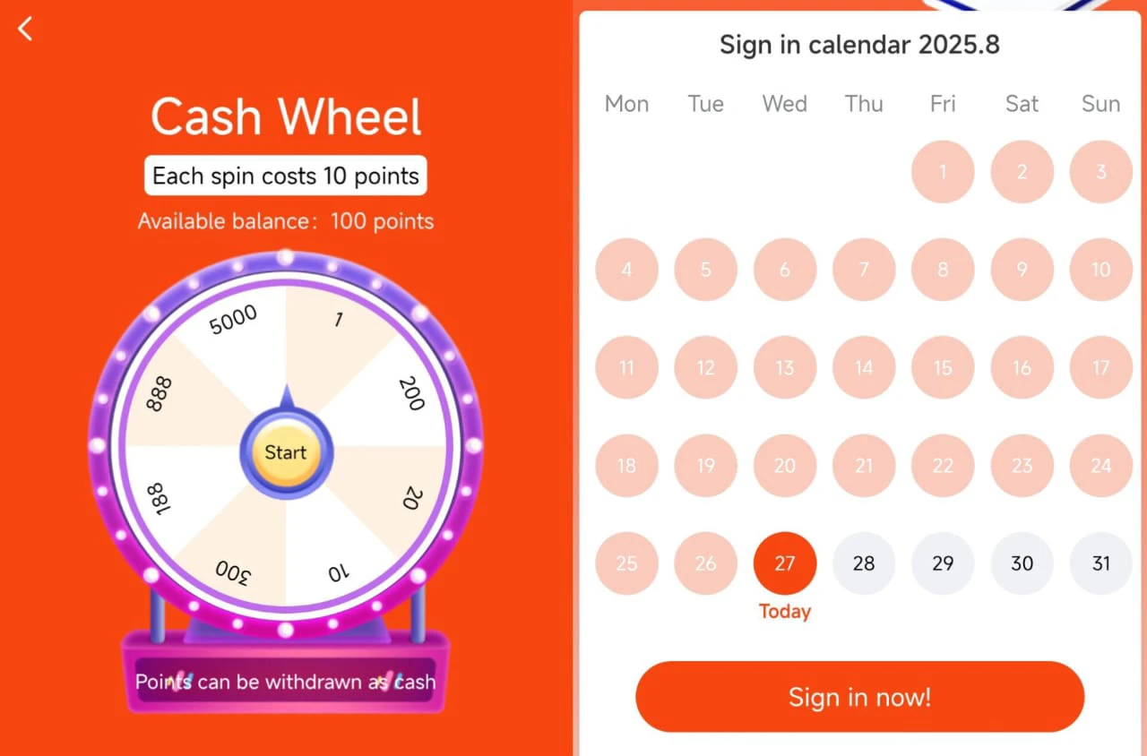 Job777 spin and daily check-in 