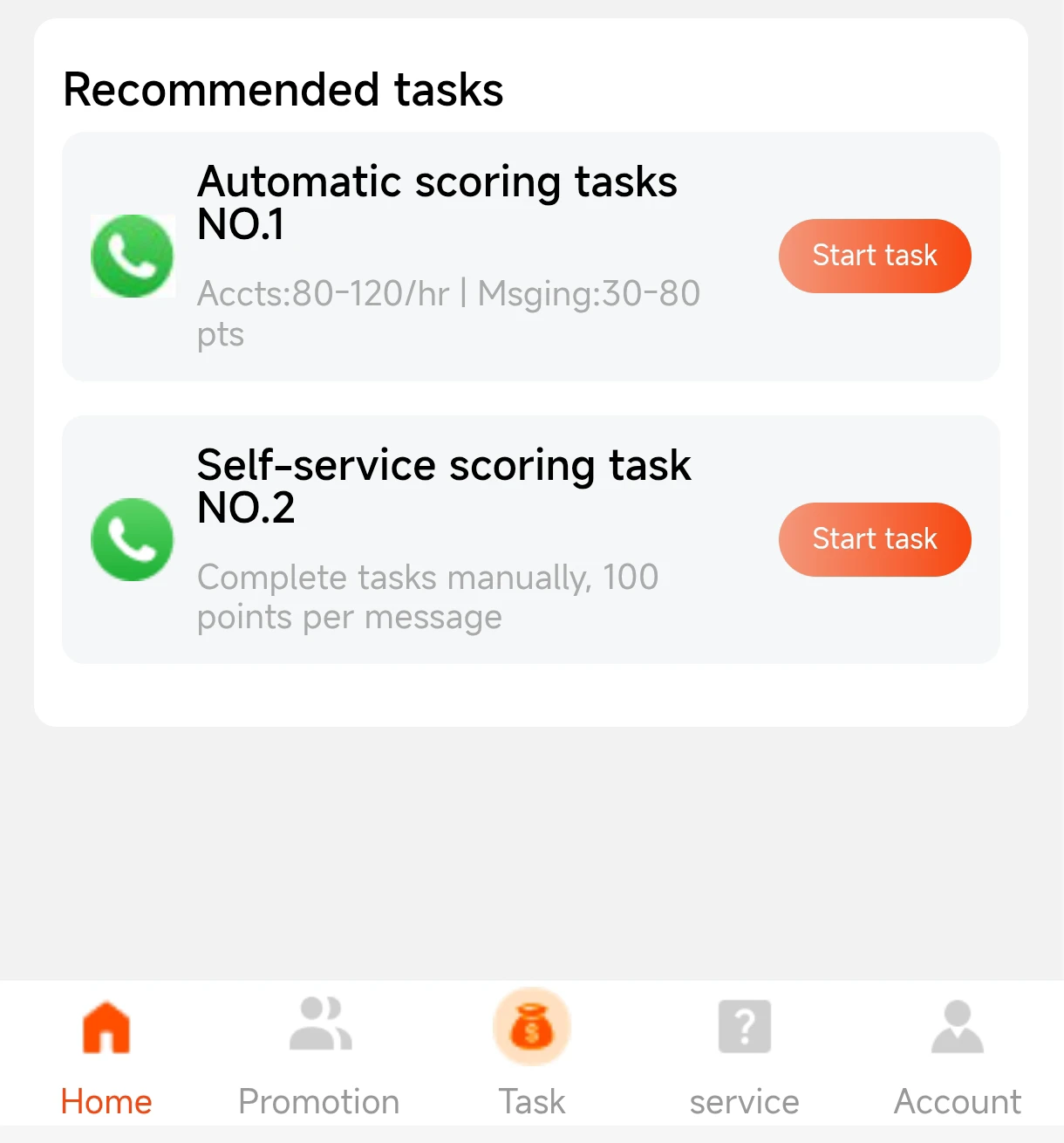 Job777 automatic & self service scoring tasks 