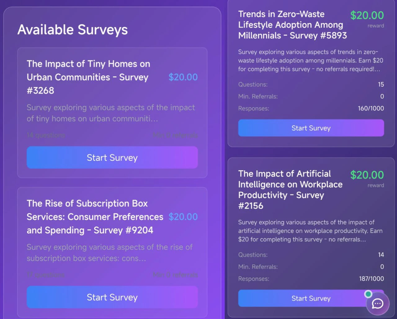 Spark Payouts surveys 