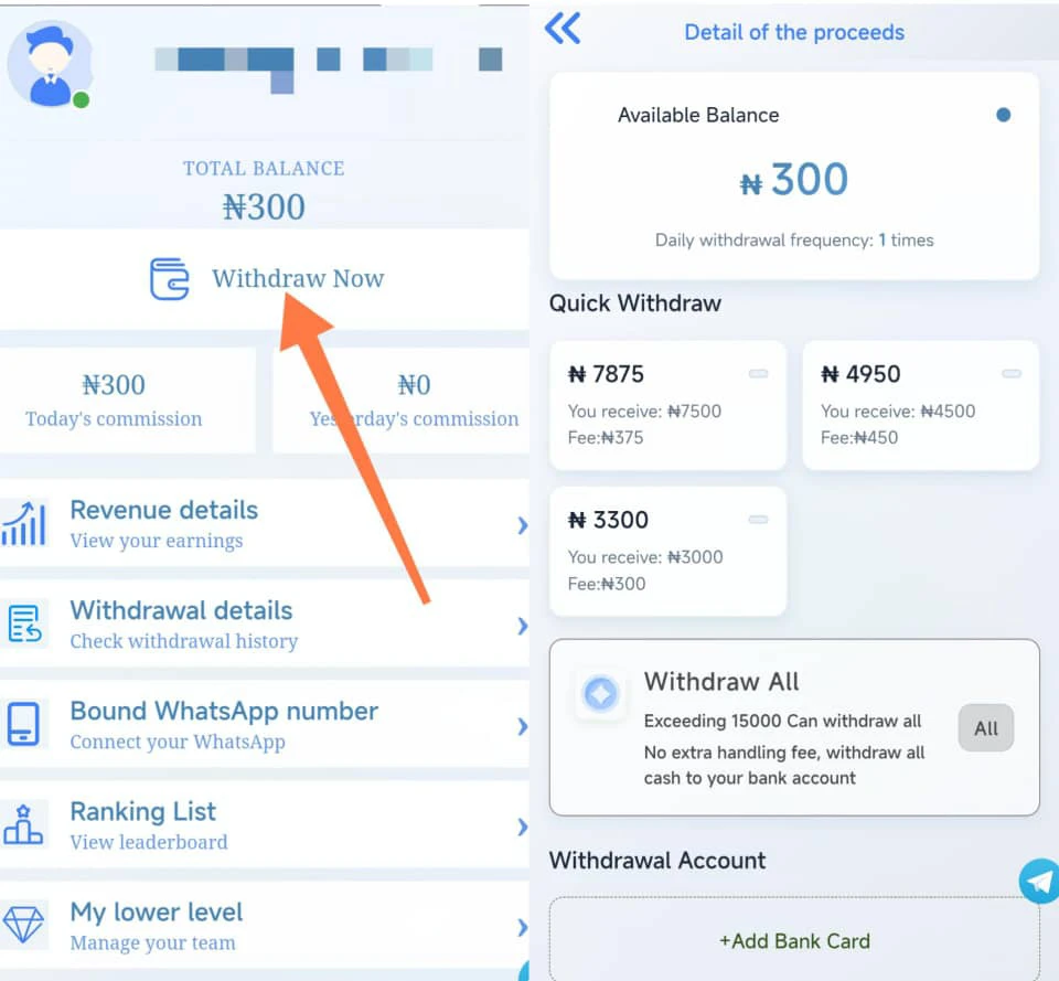 How to withdraw from yakabu.vip