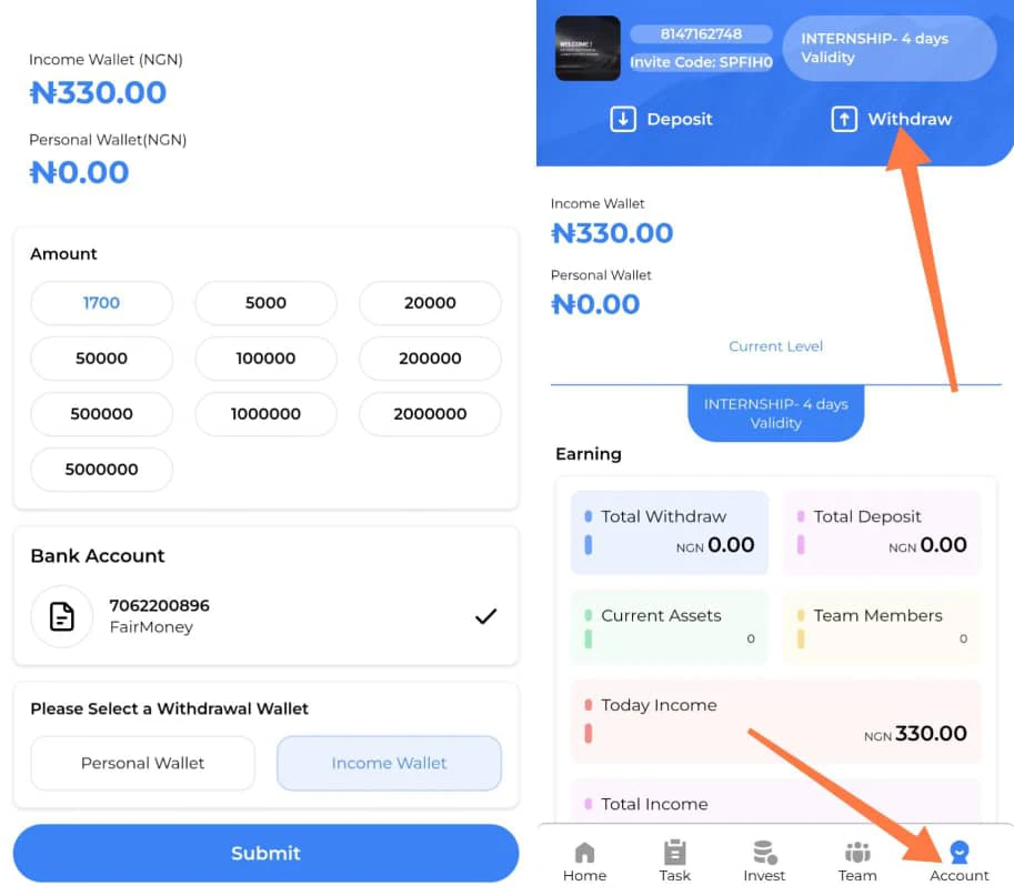 How to withdraw from thorny and Botman 