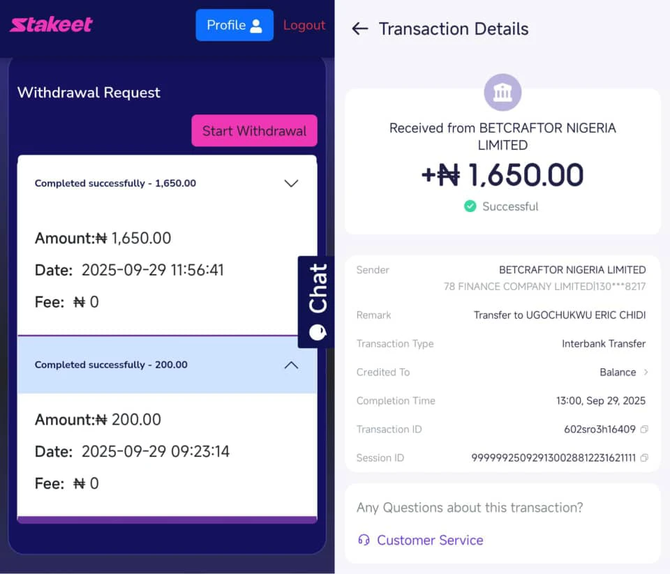Does stakeet.com pay?