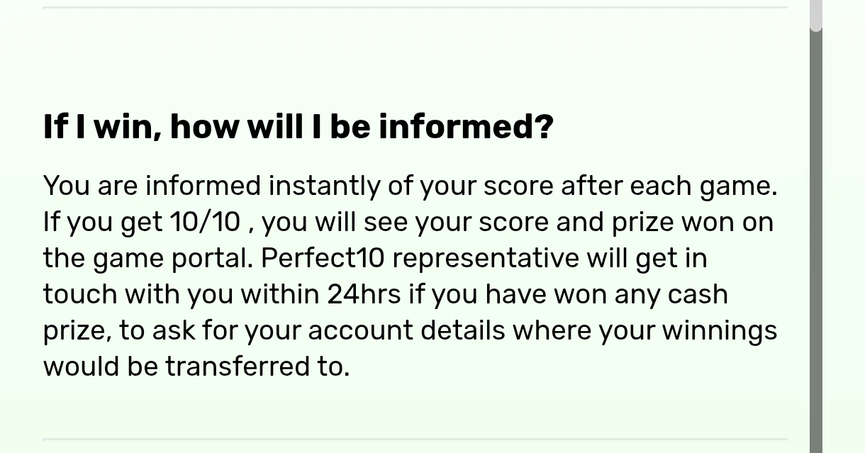 How to get your prize 