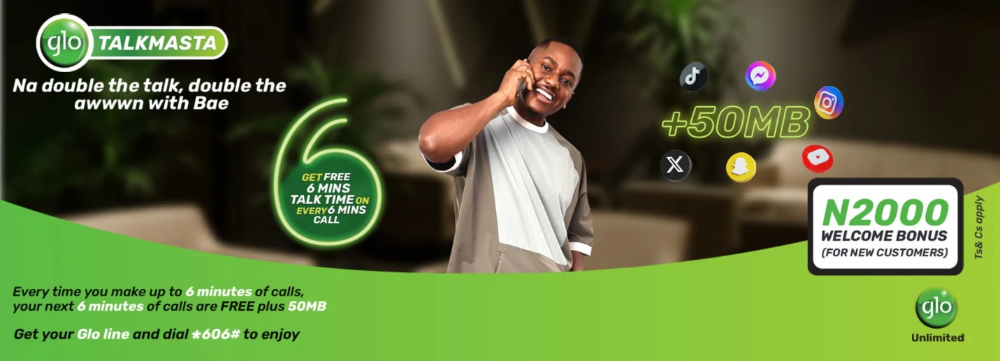 GLO Talkmasta 6 for 6 plan