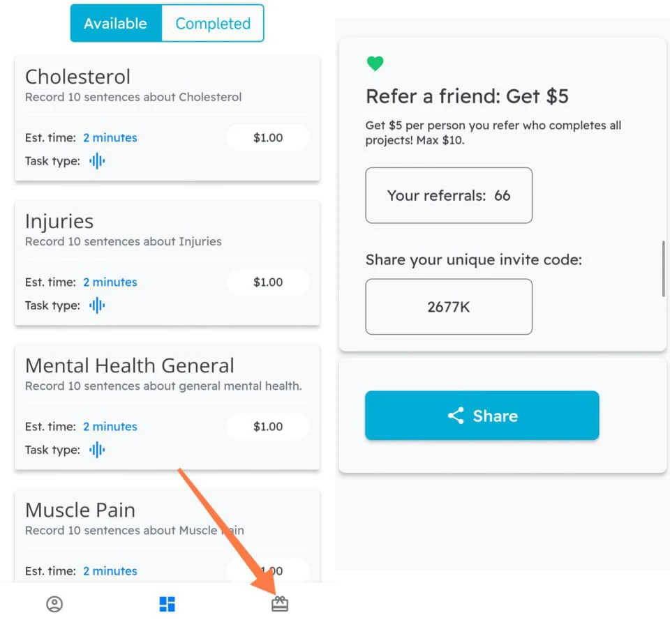 How to get your referral code on pillar AI
