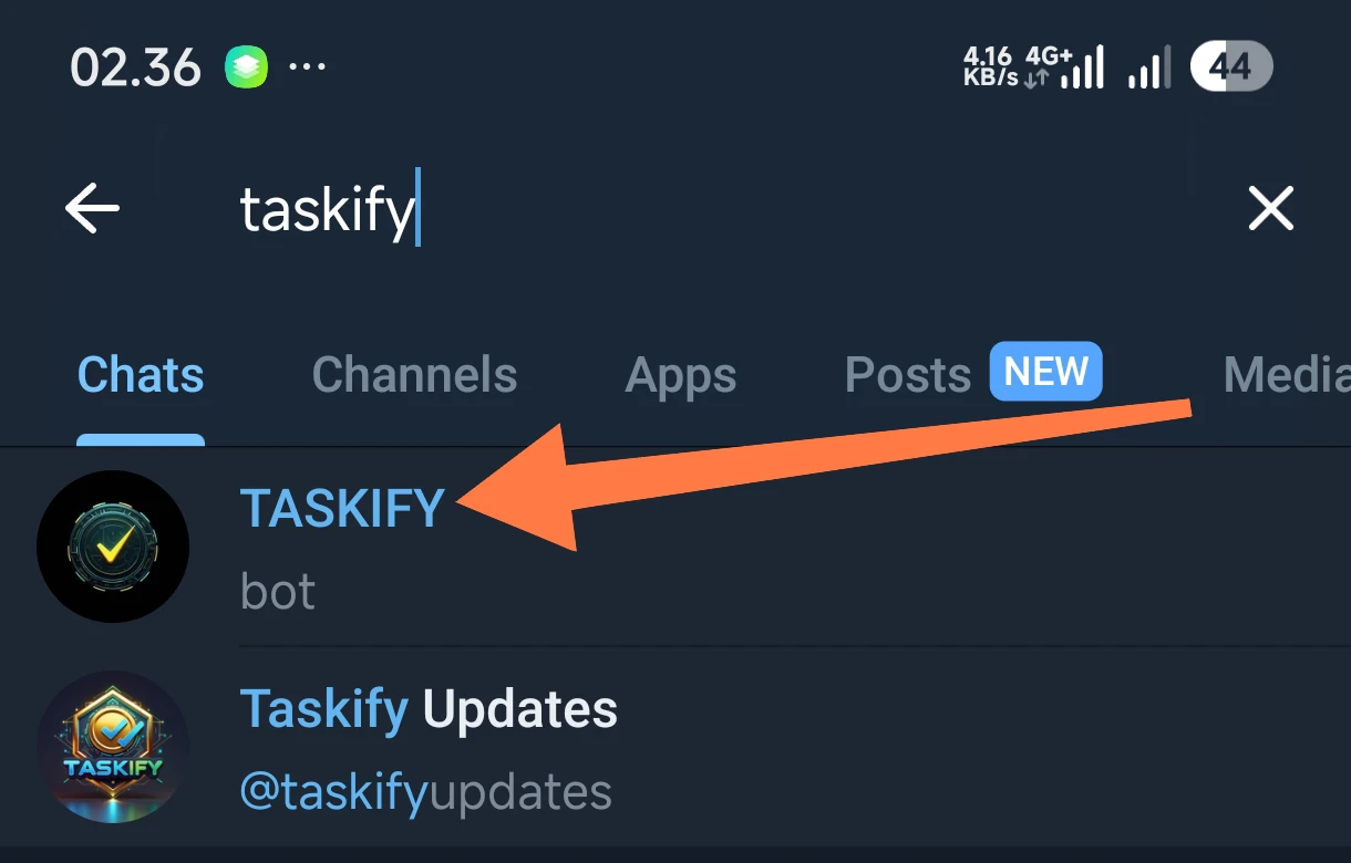 How to start Taskify bot 