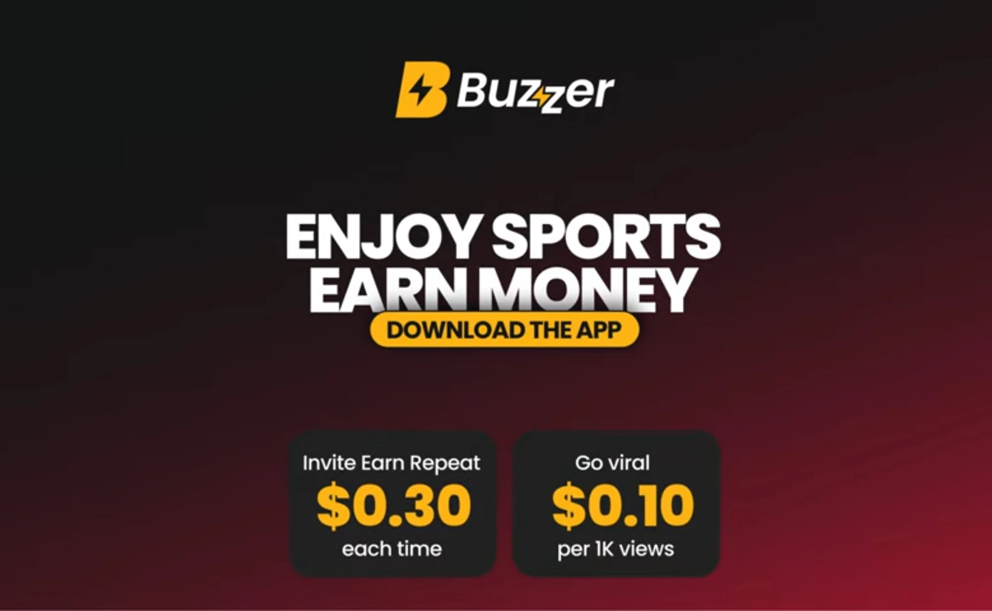 Buzzer referral program earlier 