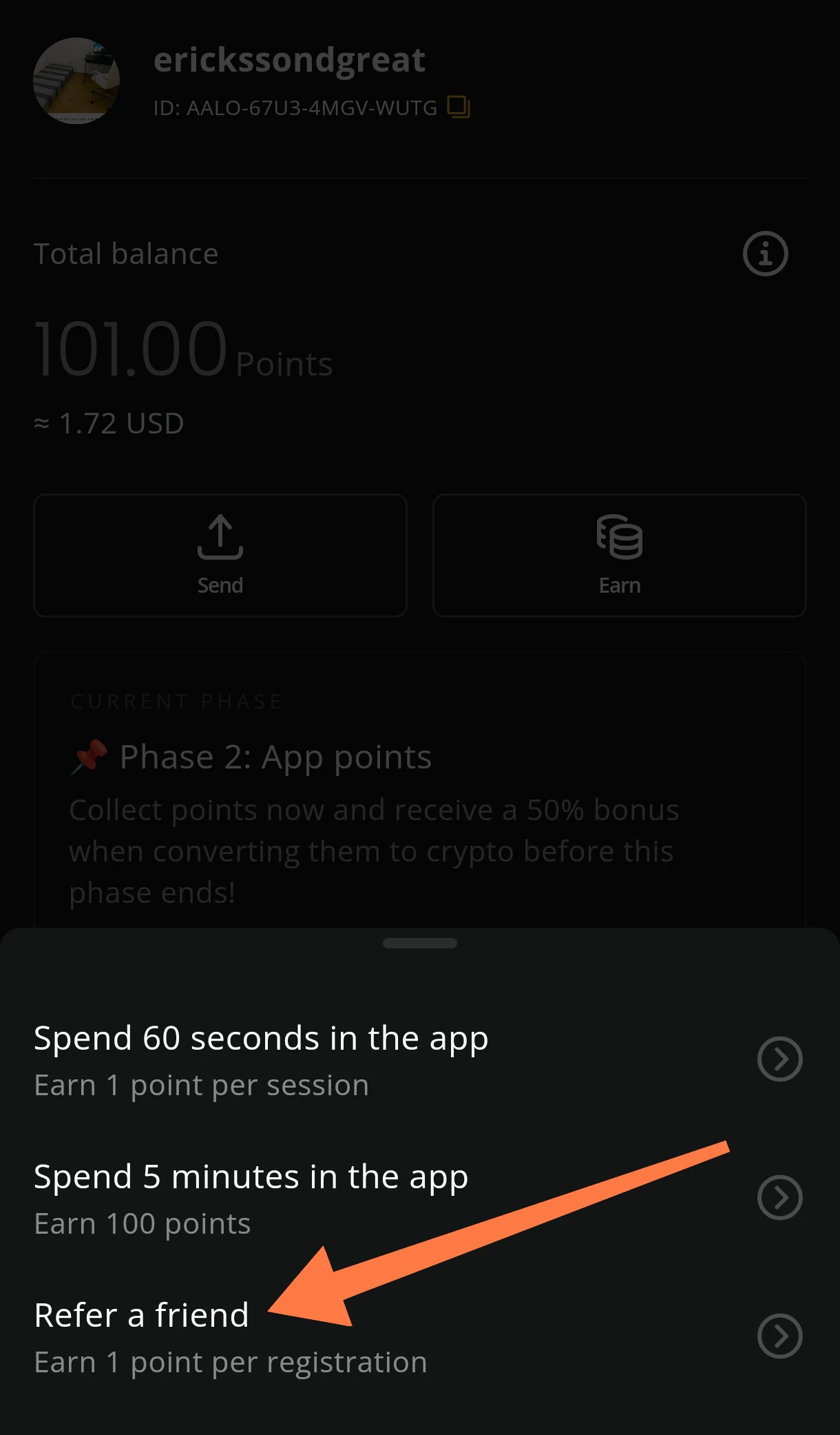 How to get referral link