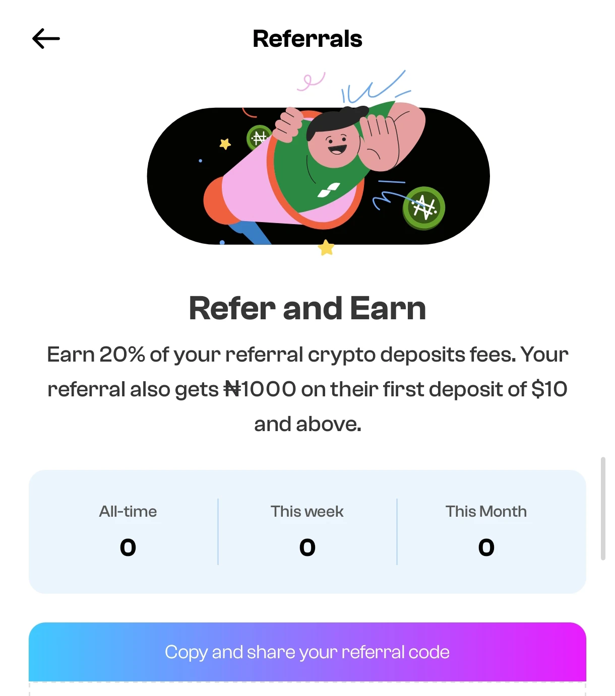 Spenda App referral program