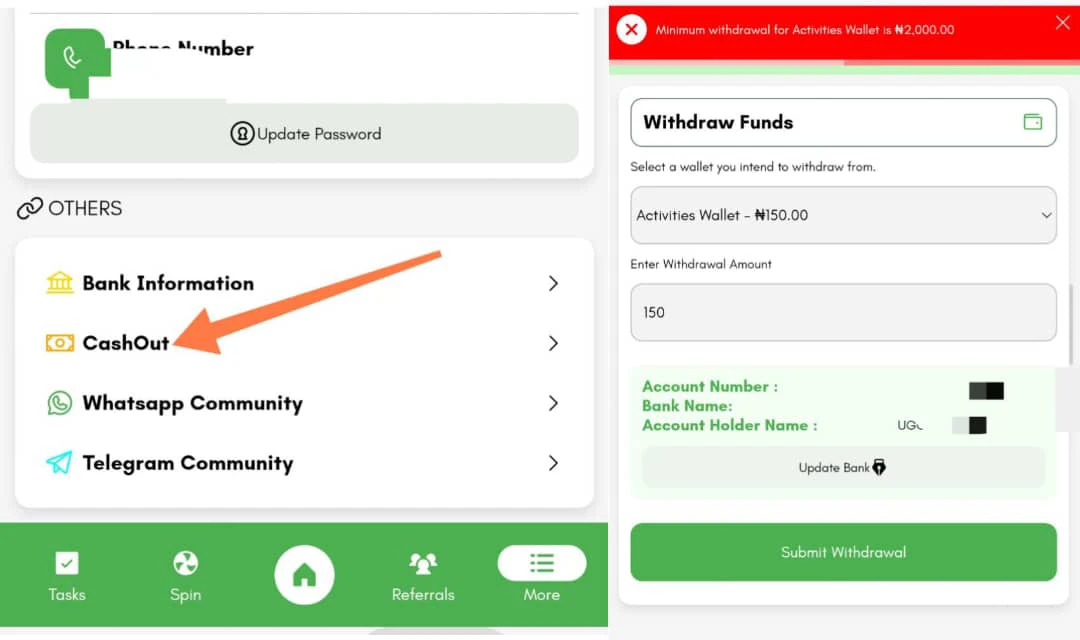 How to withdraw from SpicyAds 