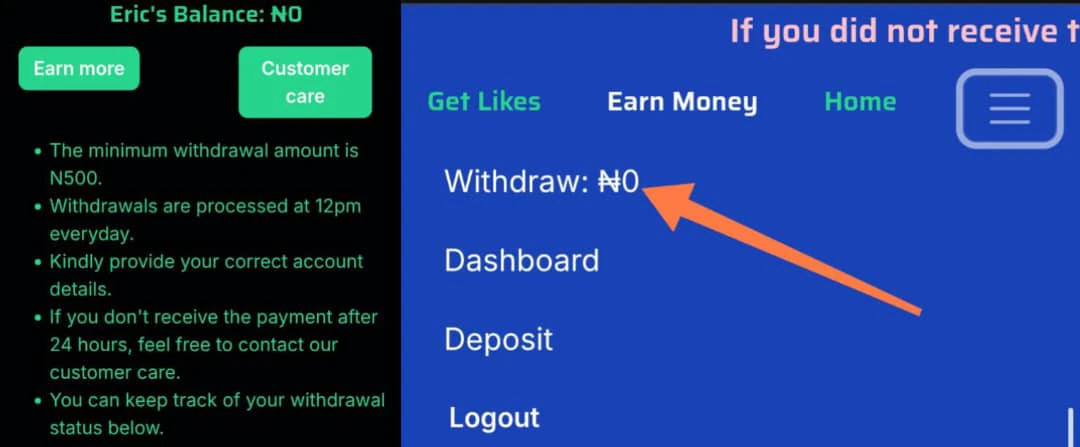 How to withdraw from engagefollowers
