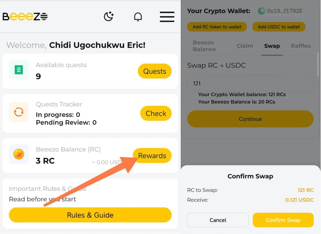 How to withdraw from beeezo